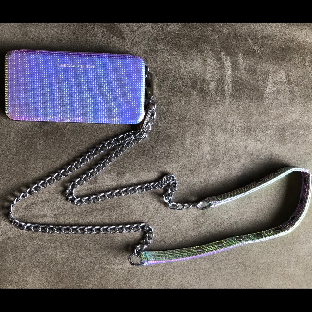 NWOT Rebecca Minkoff Iridescent iPhone X Case & Wallet